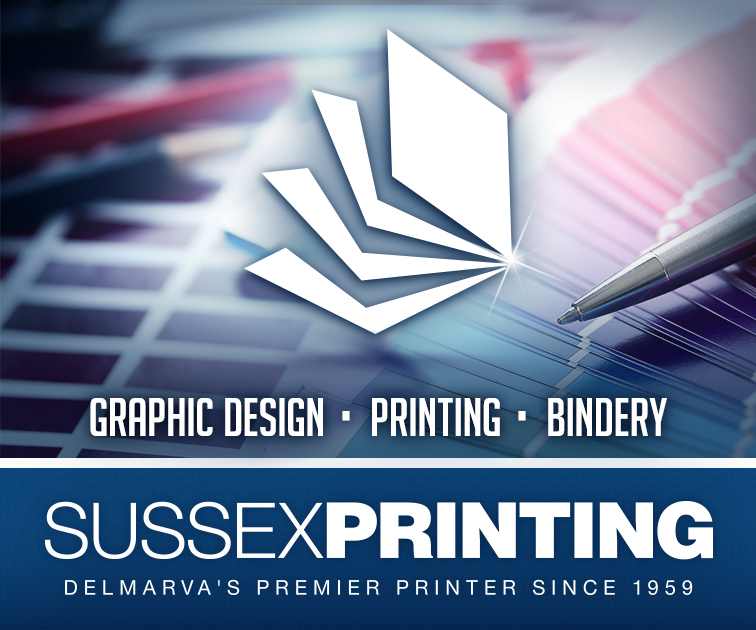 Banner advertisement for Sussex Printing Corporation